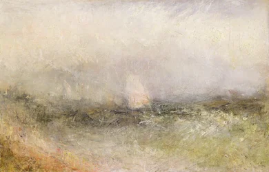 Off the Nore: Wind and Water, 1840-5 (olje på papir lagt ned på lerret)